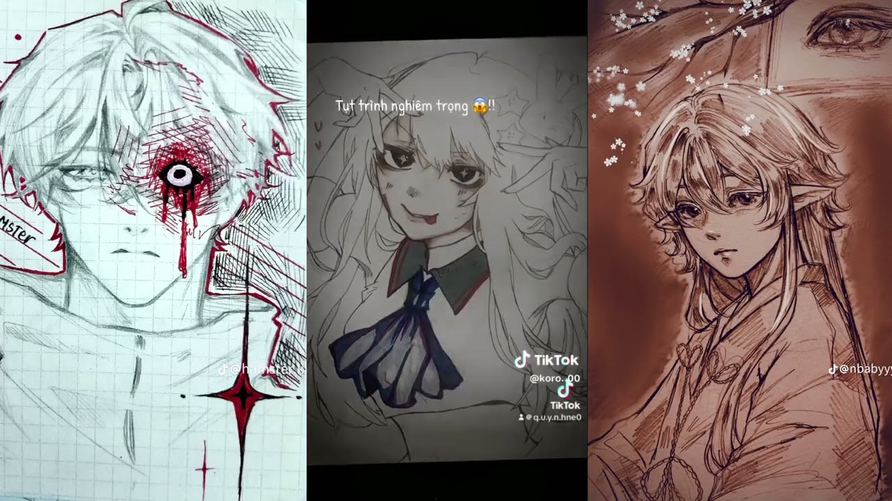 Tổng hợp vẽ tiktok 🎨🪽🫧💯