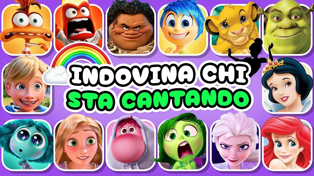 Indovina Chi Sta Cantando 🎤🎙️🎶 Quiz Canzoni Disney | Disney Princess, Oceania 2, Elsa, Rapunzel
