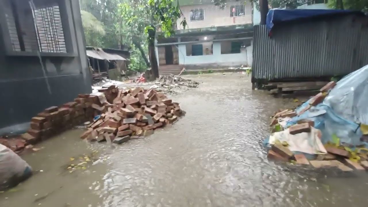 Walking in Heavy Rain and Thunder | Countryside Rain ambience | Naeem7