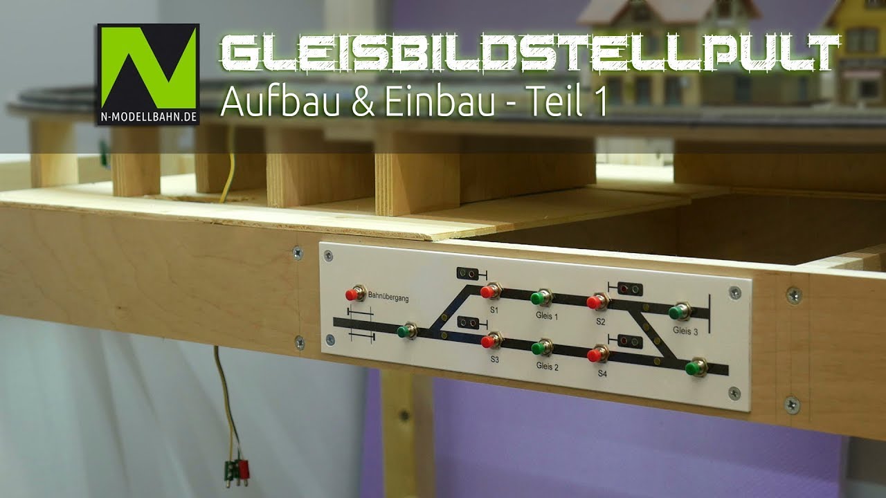 Gleisbildstellpult selber bauen DYI - Teil 1 Bau Hardware