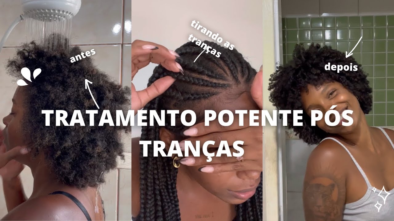 RECUPERANDO MEU CABELO PÓS TRANÇAS (estava muito ressecado)🤯