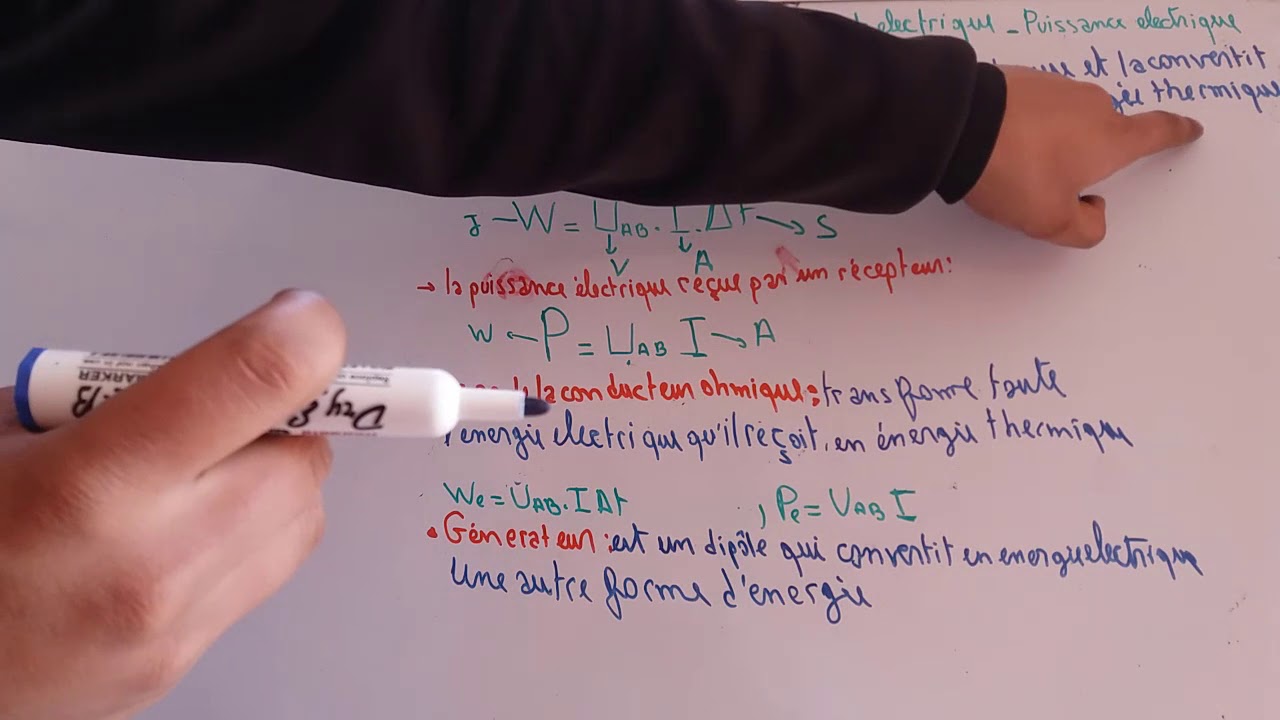 1ere bac : transfert d'énergie dans un circuit électrique 1 bac