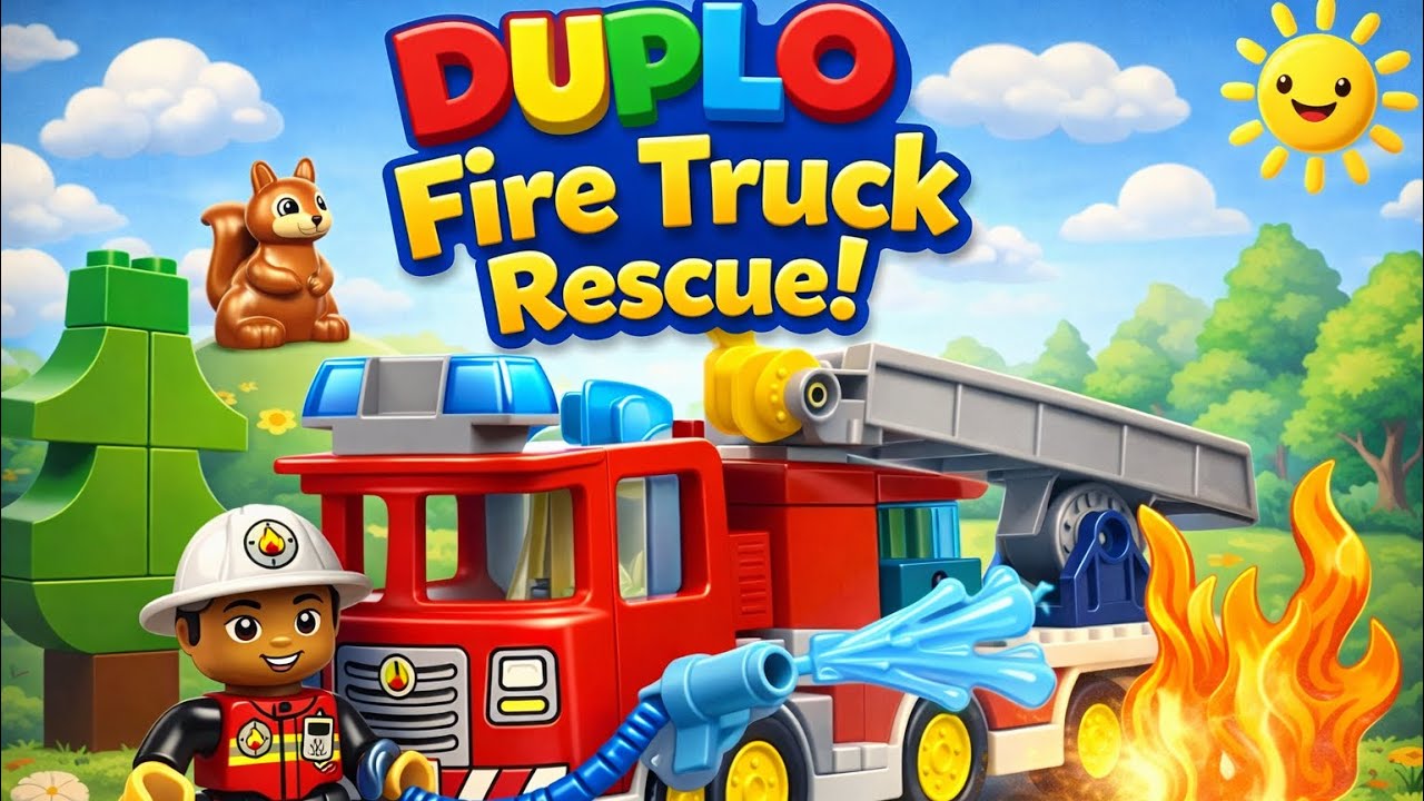 LEGO DUPLO Fire Truck with Firefighter 🚨 #LEGODUPLO #ToyUnboxing