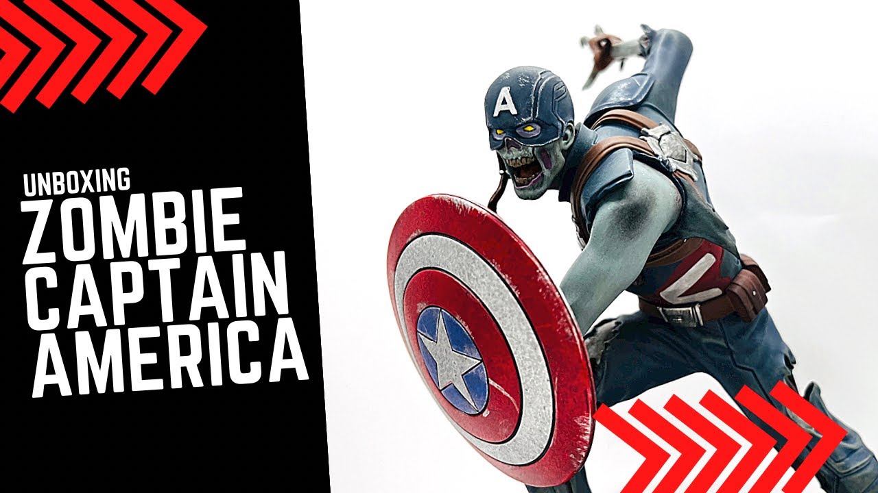 Zombie Captain America (What If...) Iron Studios 1/10th Scale Statue Unboxing