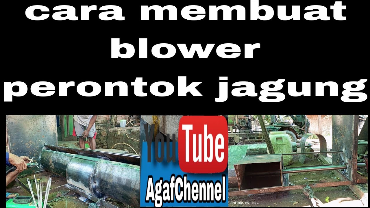 cara membuat blower perontok jagung