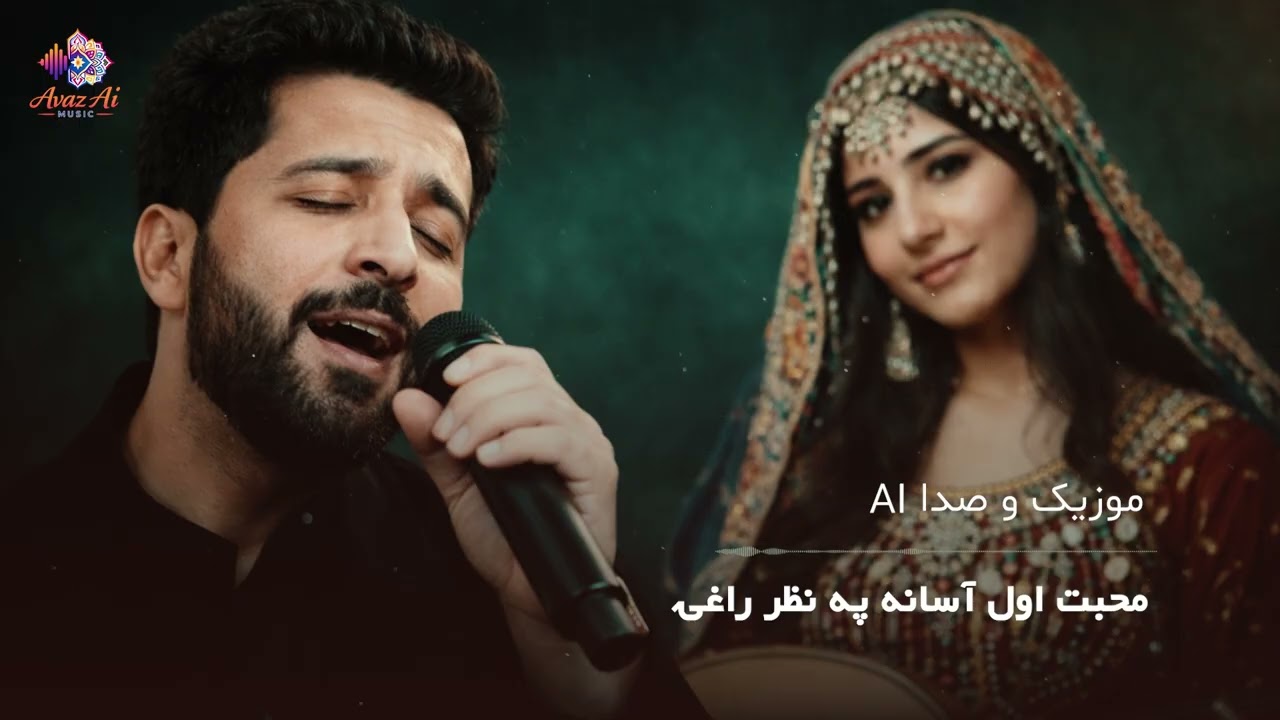 هوش‌مصنوعی، پشتو، محبت اول آسان په نظر راغیAI Music, love seems easy 