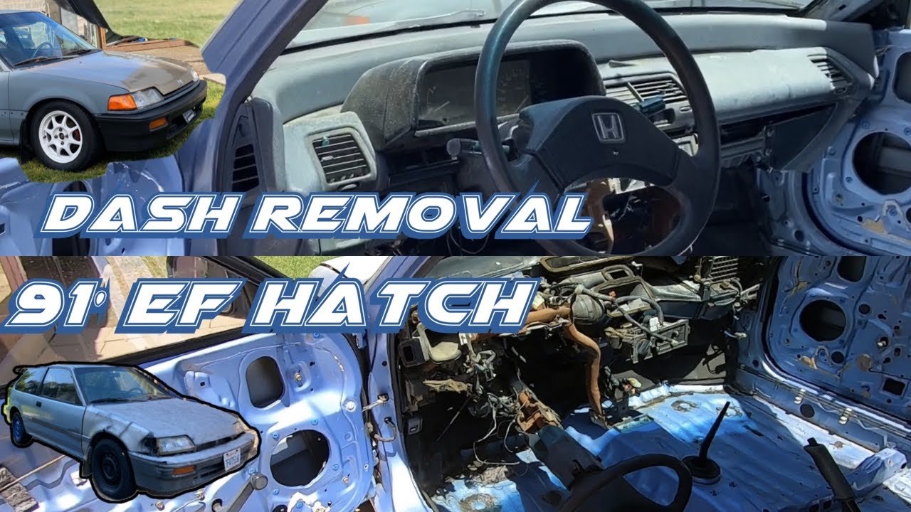 88-91 HONDA CIVIC DASHBOARD REMOVAL !! DIY
