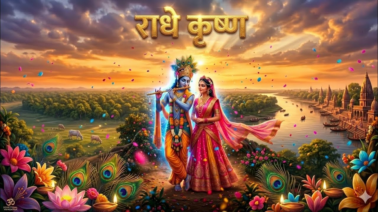“Radha Krishna – Eternal Divine Love | Shanti Bhari Bansuri Dhun”