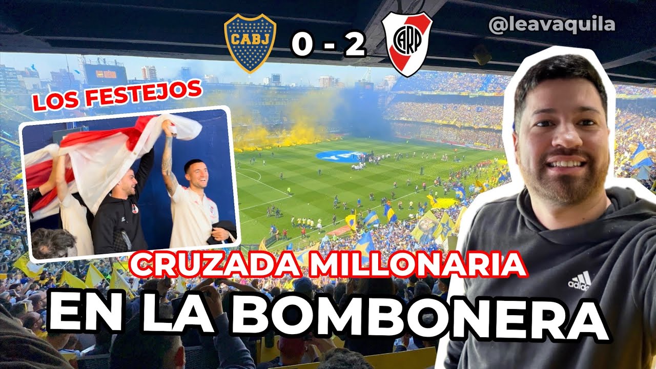 Mirando el Superclásico al lado de LA 12 y LA CHOLA en La Bombonera - Boca 0 River 2