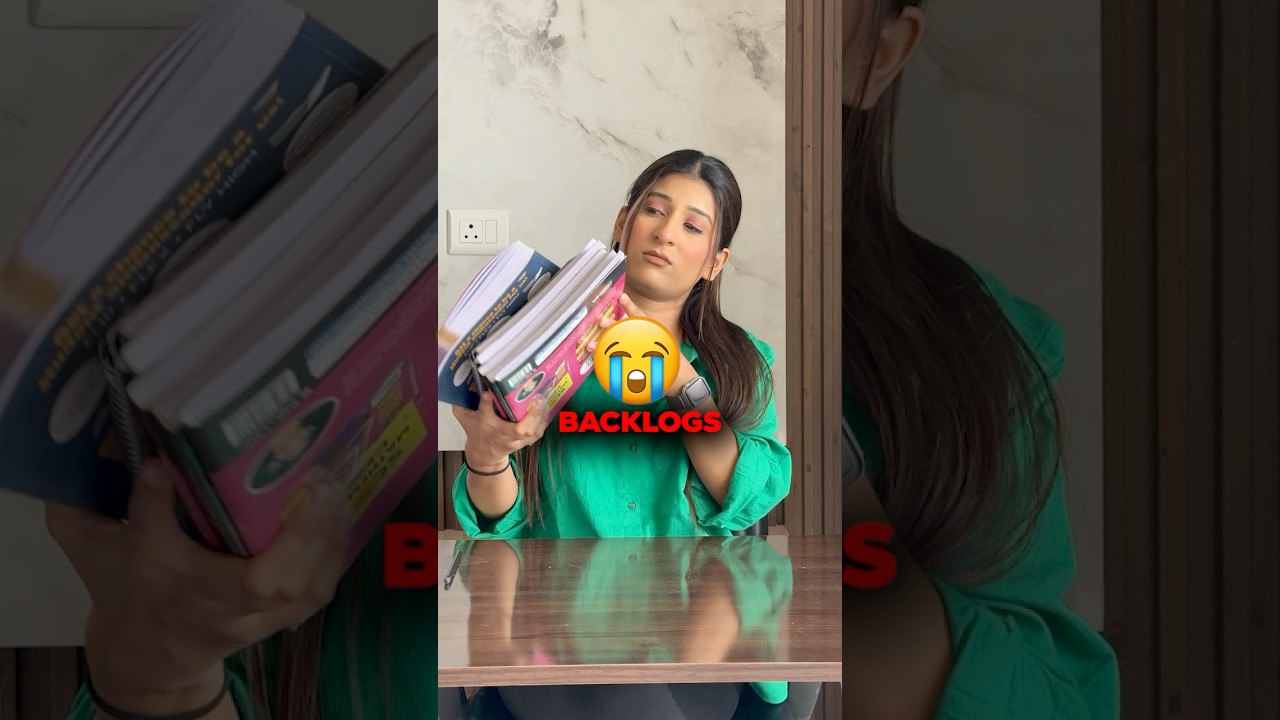 How to clear BACKLOGS in 1 WEEK🤯You are doing it WRONG🫵🏻  #ytshorts #tips #study