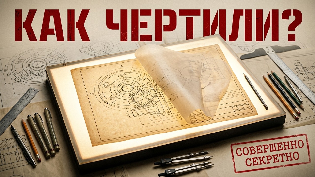 ИСКУССТВО РУЧНОГО ЧЕРЧЕНИЯ! Как создавались чертежи по ГОСТ и ЕСКД в СССР?
