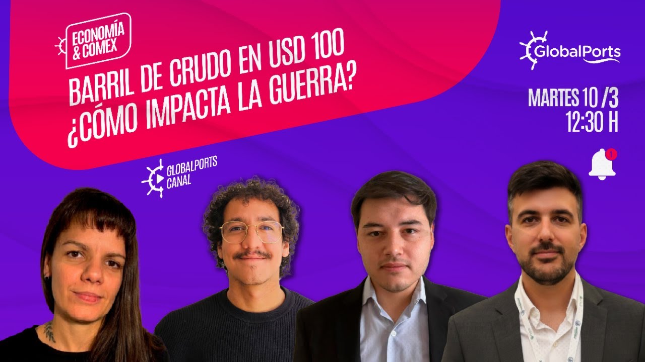 Economía & Comex : Barril de crudo en U$D100 ¿Cómo impacta la guerra?