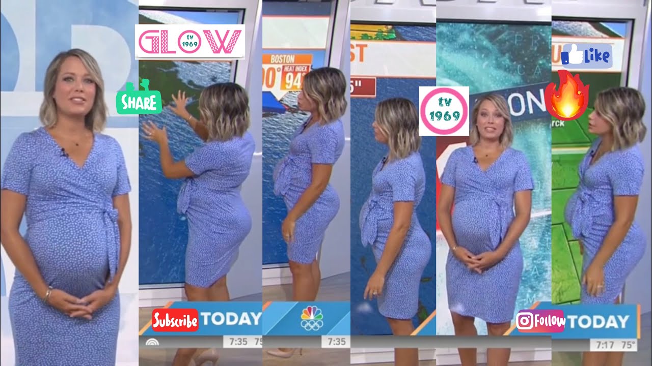 😱🔥 Dylan Dreyer BABY-BUMP! 👀 Solo Slow Motion *audio* 8.14.21