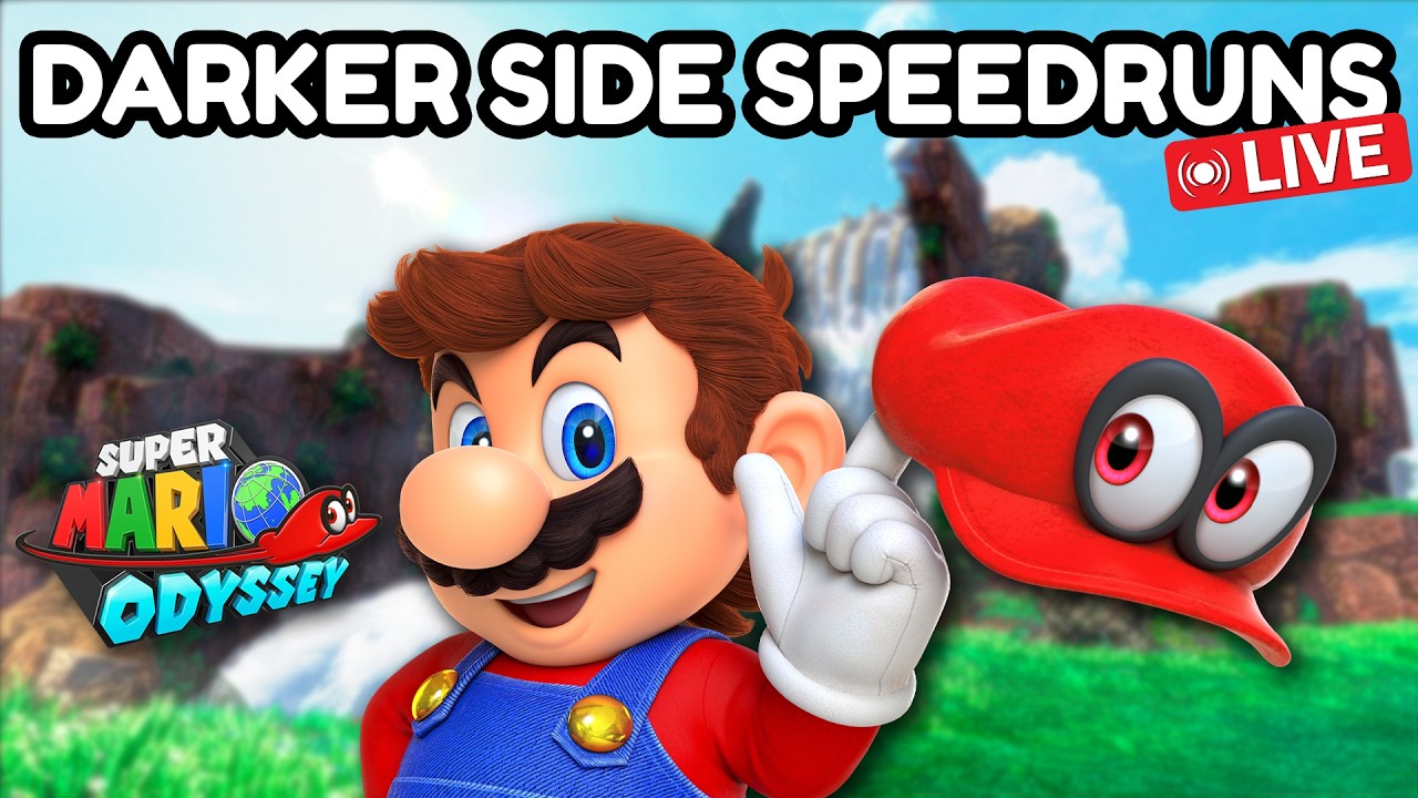 🔴[VERTICAL] Super Mario Odyssey Darker Side Speedruns LIVE #shorts