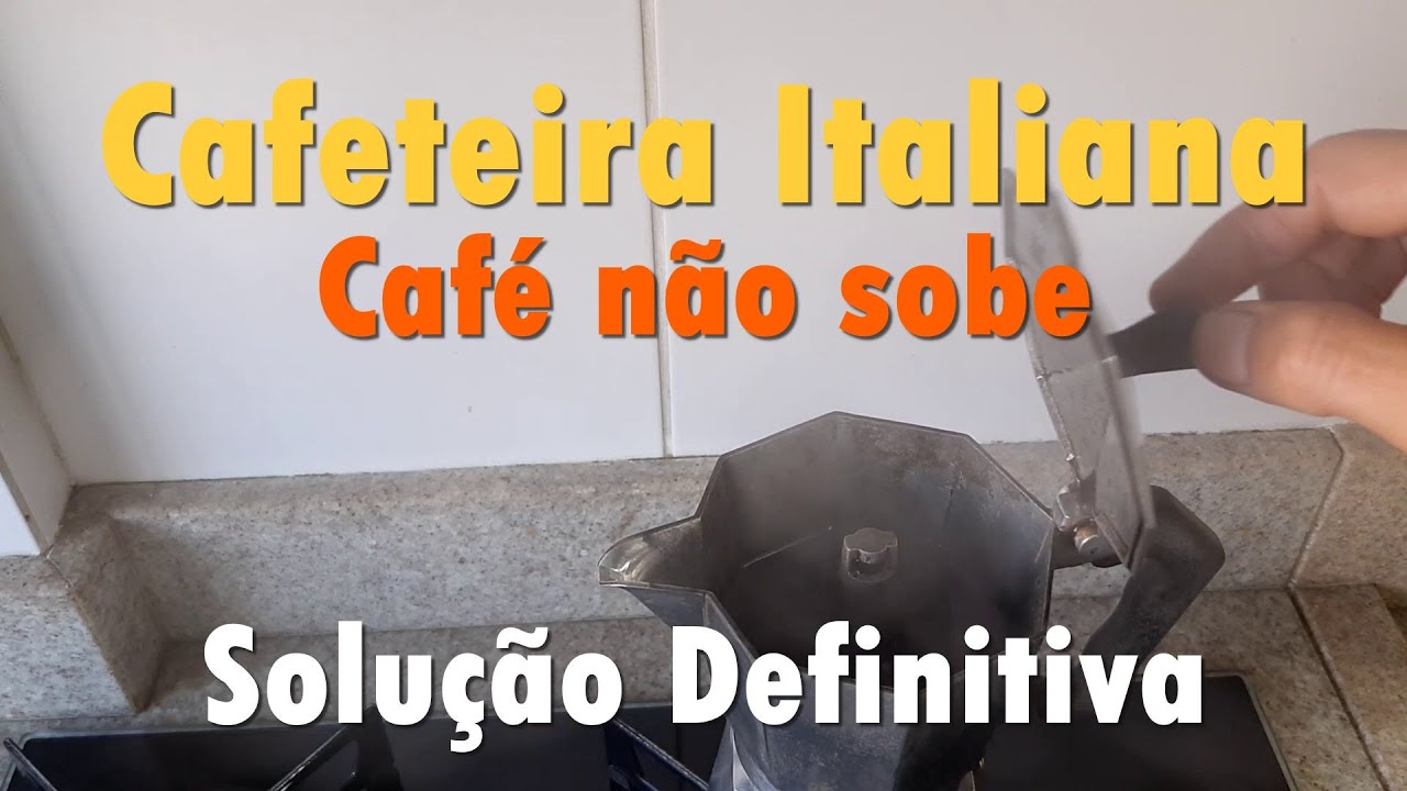Cafeteira Italiana Não Sobe a Água - Simples Solução!