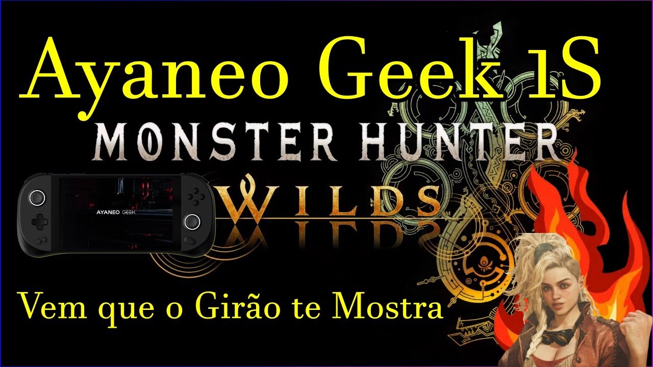 Lançamento Monster Hunter Wilds no Ayaneo Geek 1S