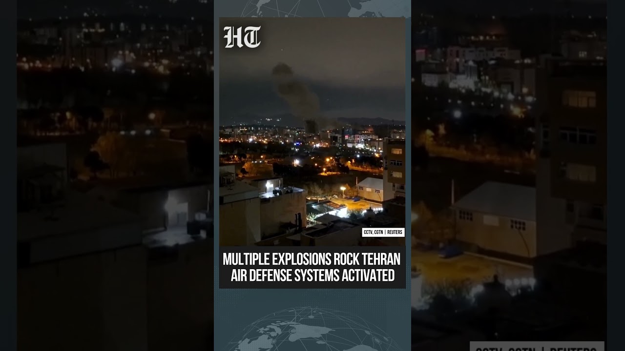 Multiple Explosions Rock Tehran, Air Defense Systems Activated Amidst Rising Tensions | #shorts