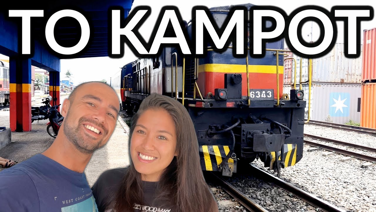 🇰🇭| First impressions Of KAMPOT, Cambodia. Arriving By Train 🤩