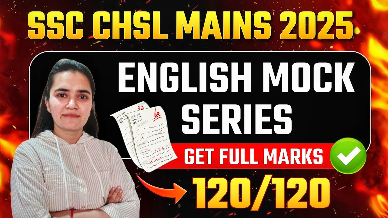 SSC CHSL MAINS 2025 English Mock Test 1
