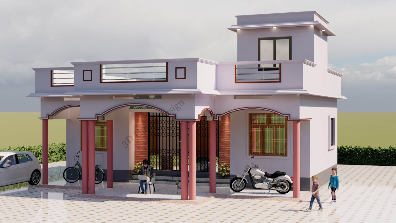 35x35 Ghar ka Design Idea II Beautiful Home Design II Simple Home Plan II @3D Home Design