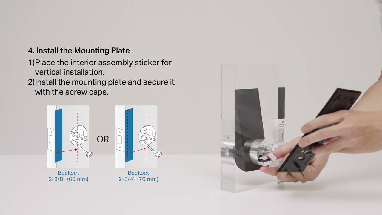 How to Install Your Palm Access Smart Lock Wi Fi Deadbolt | Tapo DL130
