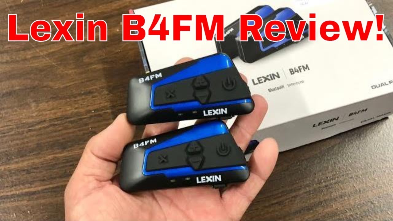 Распаковка Bluetooth-гарнитуры LEXIN B4FM. Обзор установки на шлем (кнопка X и разъем C).