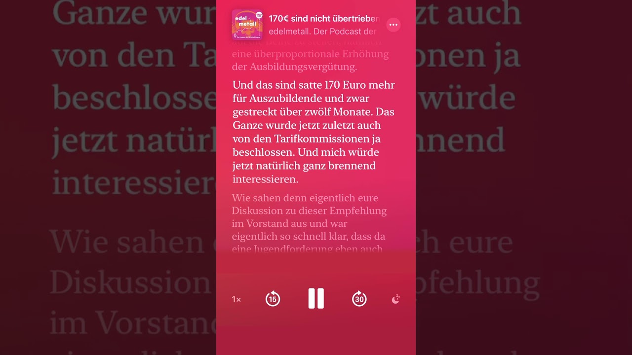 edelmetall. Der Podcast der IG Metall Jugend