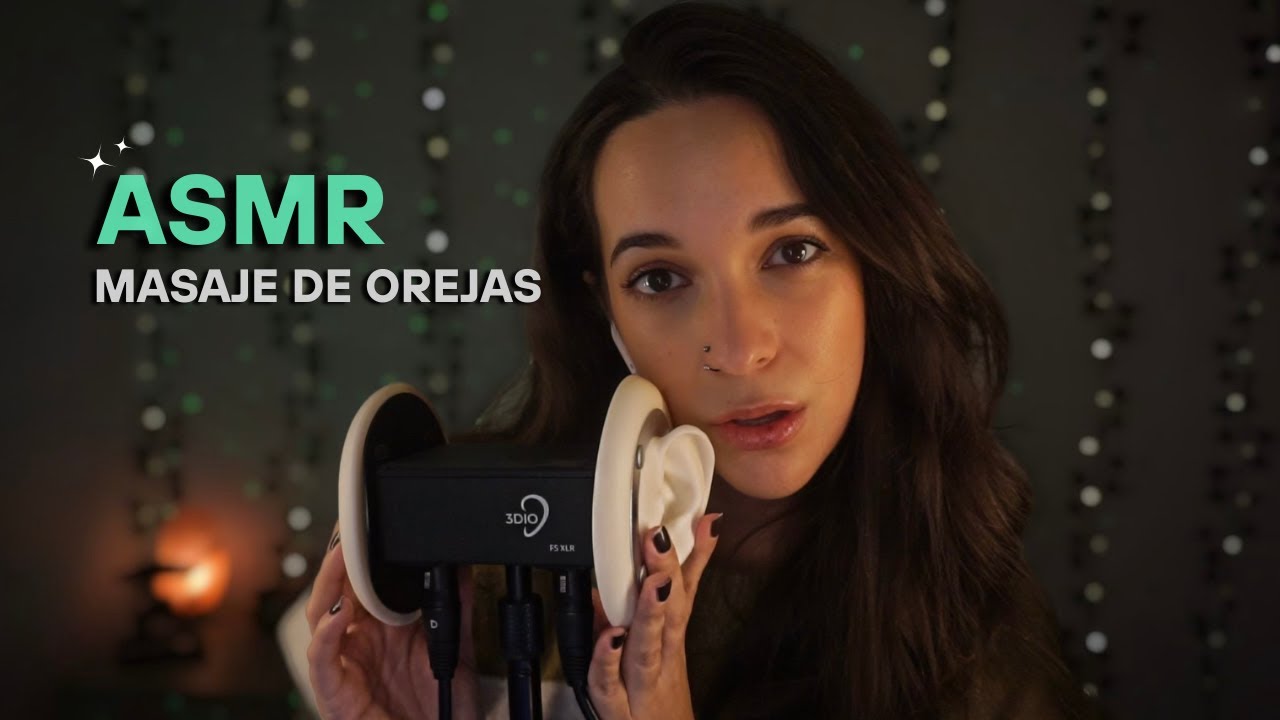 ASMR Masaje y susurros en tus orejitas