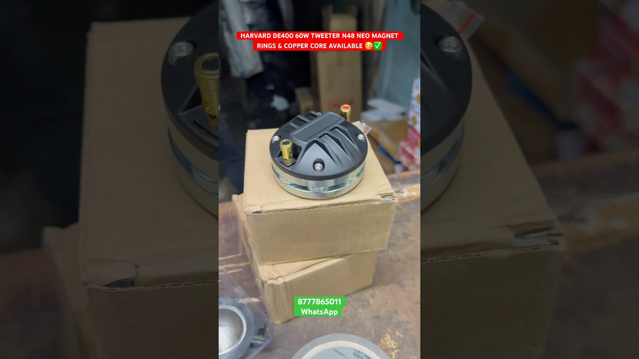 HARVARD DE400 60W TWEETER N48 NEO MAGNET RINGS & COPPER CORE #neohf #srx725 #djbox #tweeter #jbldj