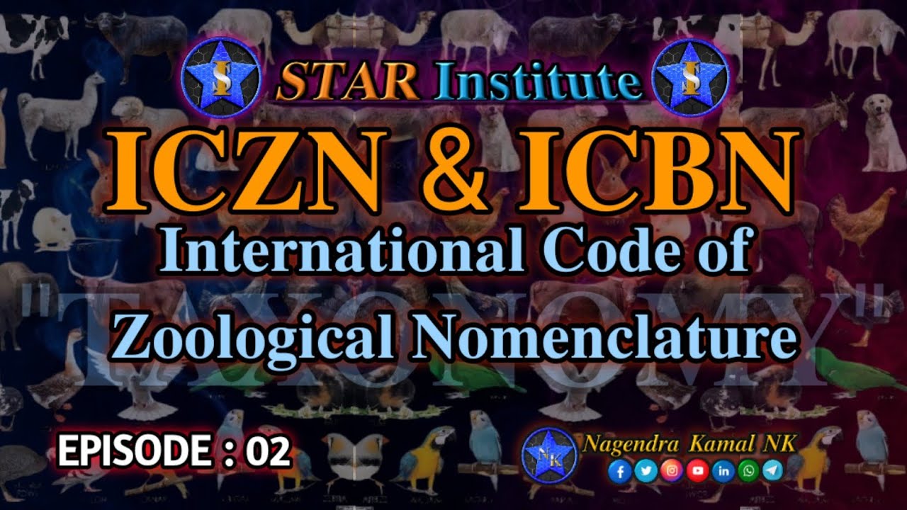 'International Code of Zoological Nomenclature' !! 