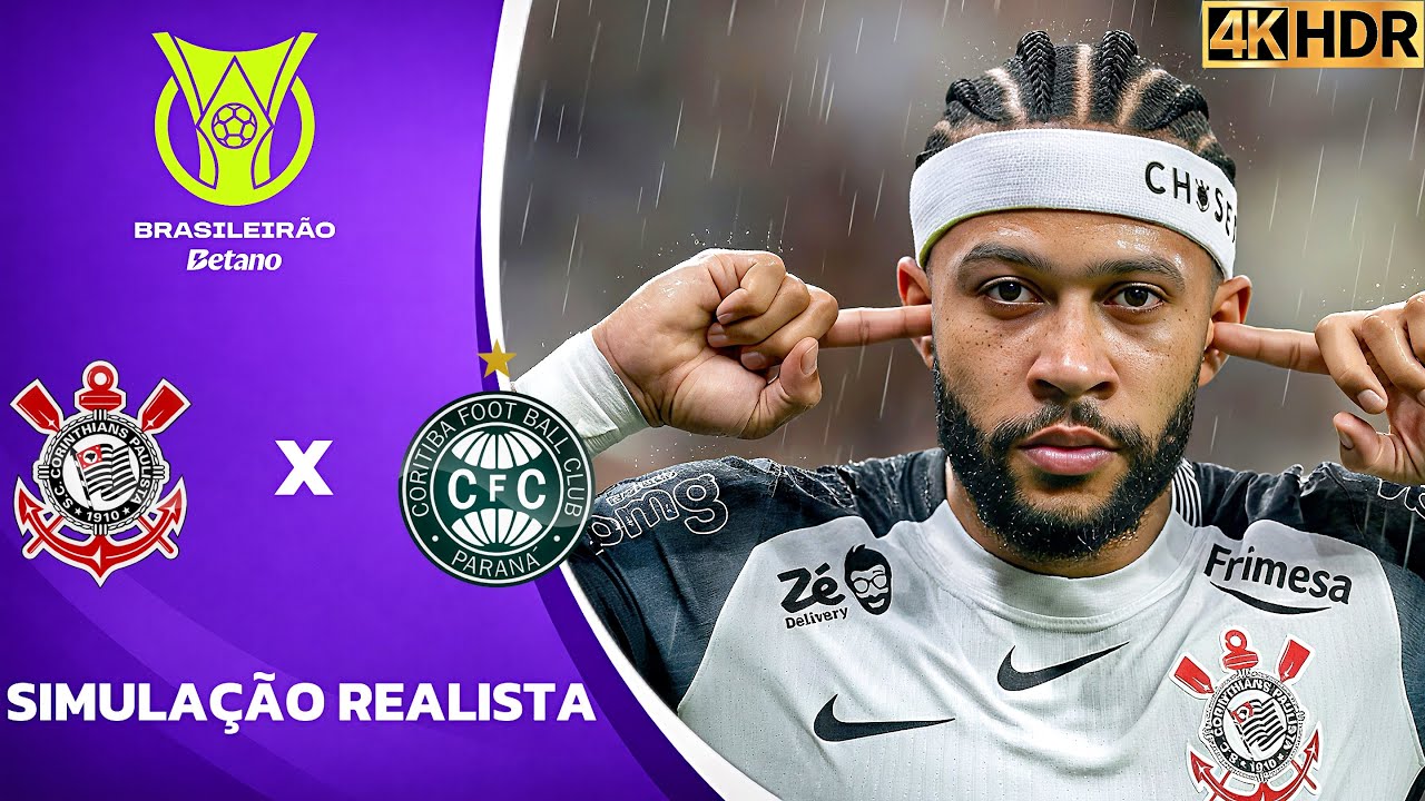 Corinthians x Curitiba | Brasileirão 2026 | Estreia de Lingard!! Simulação 4K Ultra HD (60FPS).