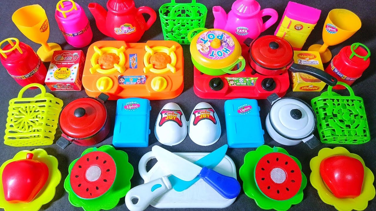 1:21Minutes Satisfying With Unboxing Hello Kitty Cute Pink Kitchen Set|Cute Mini Cooking Game ASMR