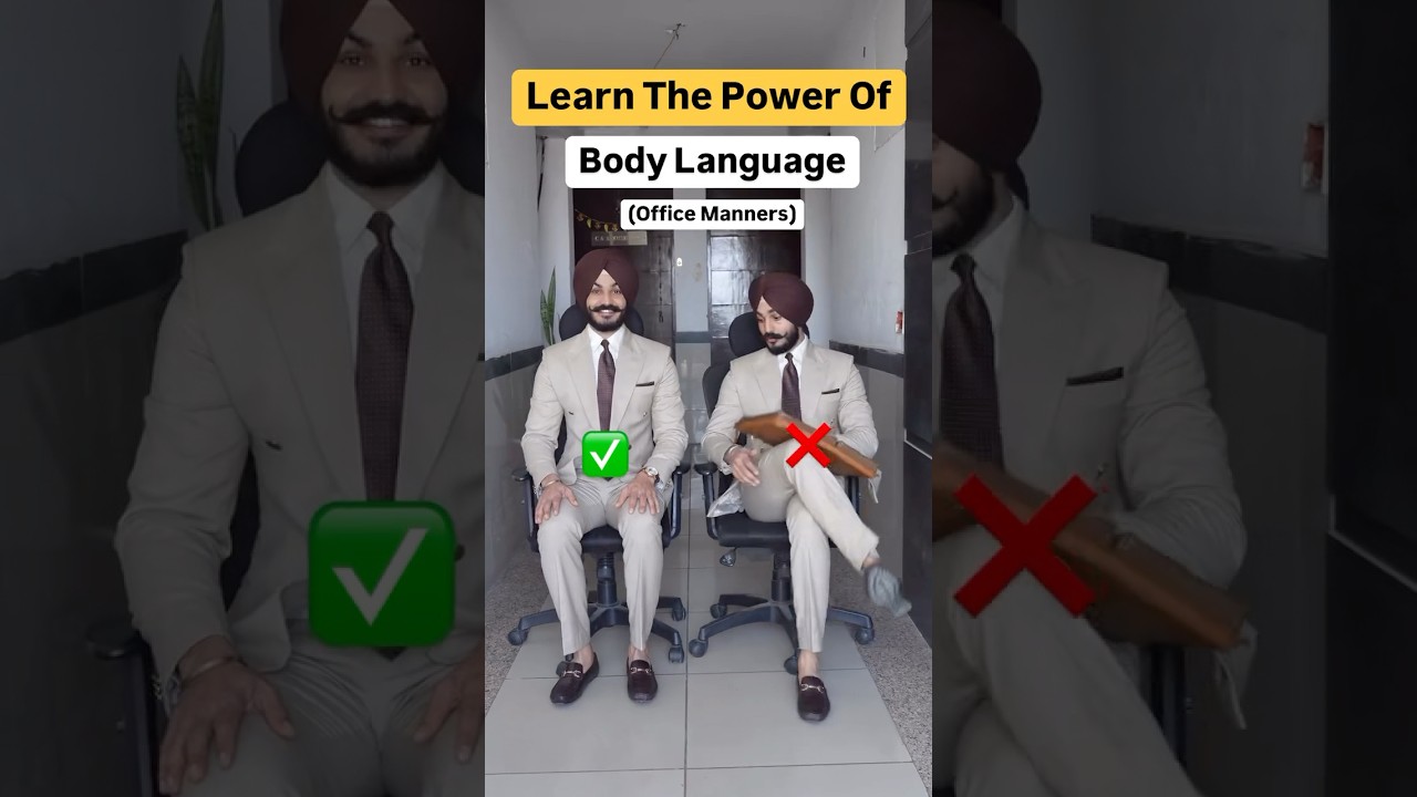 Learn the power of body language (Look confident & dominating)