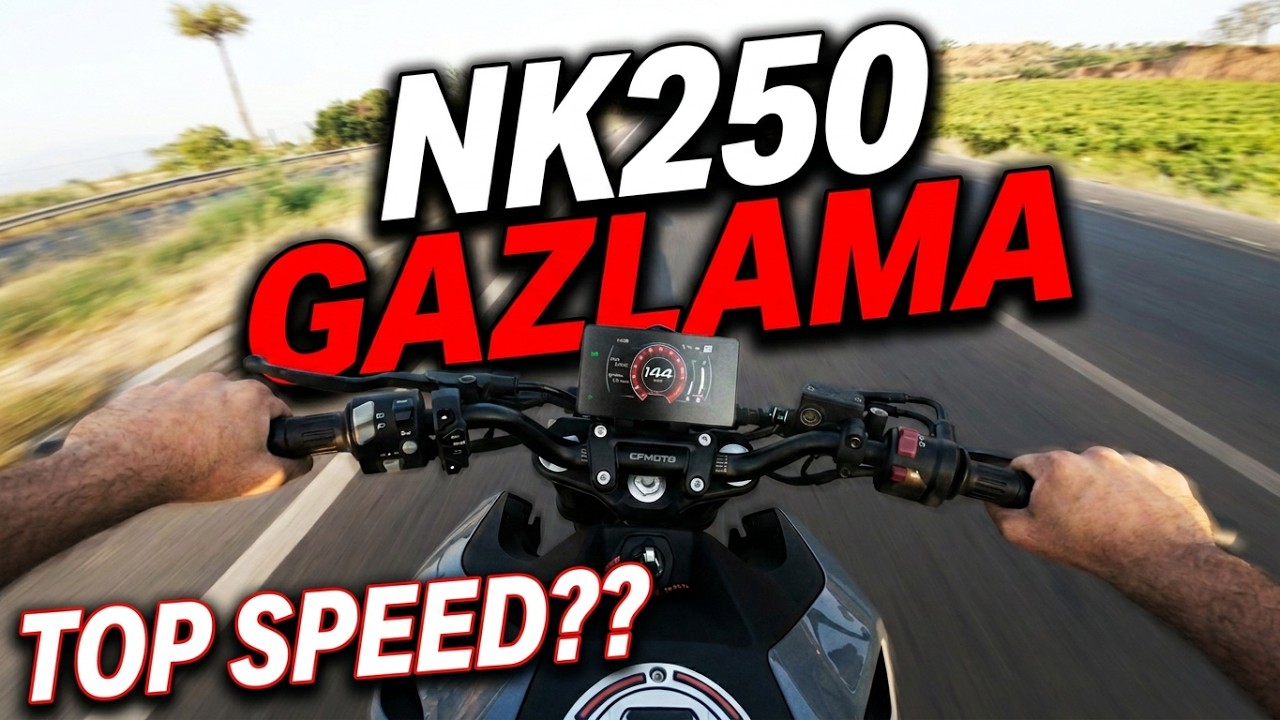 EGZOZLU NK250 İLE GAZLADIM #motovlog