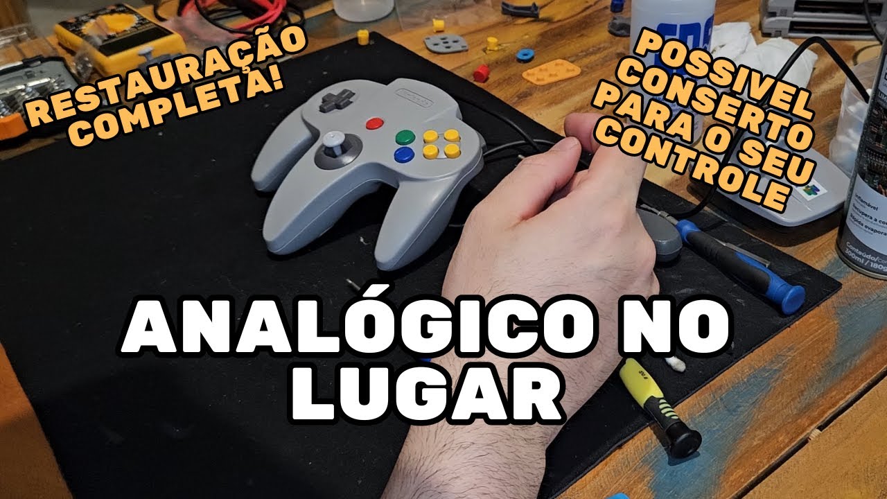 Como Reparar o Analógico do Controle do Nintendo 64 em Casa!