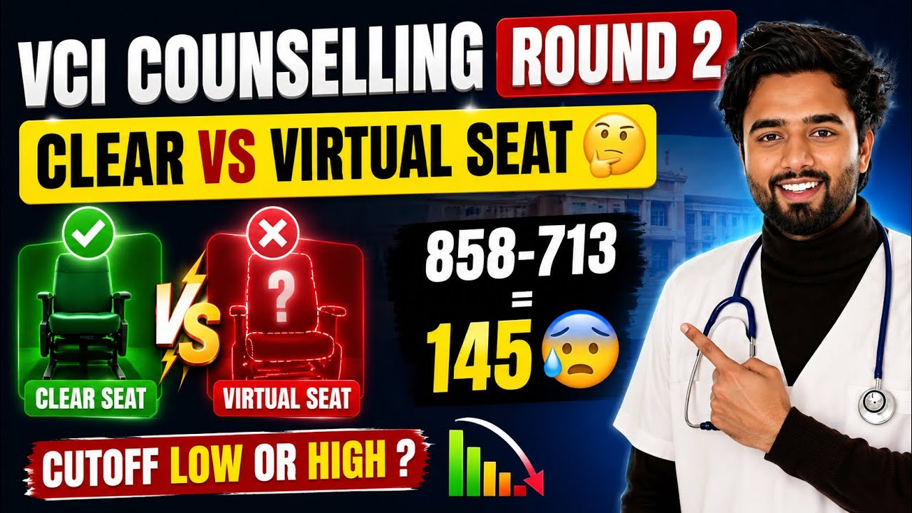 VCI Counselling 2026 Round 2 Seat Matrix 😱| VCI Round 2 Expected CutOff | Vacant Seat ?