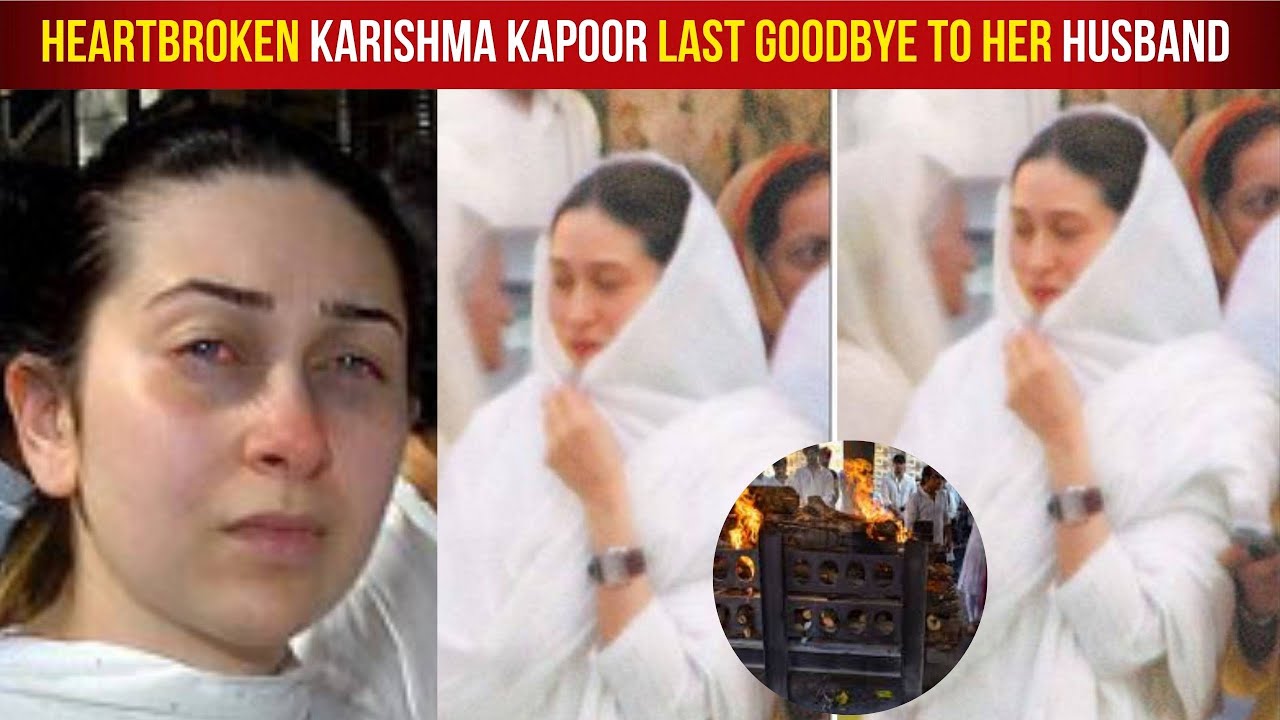 Heartbroken Karisma Kapoor Crying Badly At Husband Sunjay Kapur Funeral