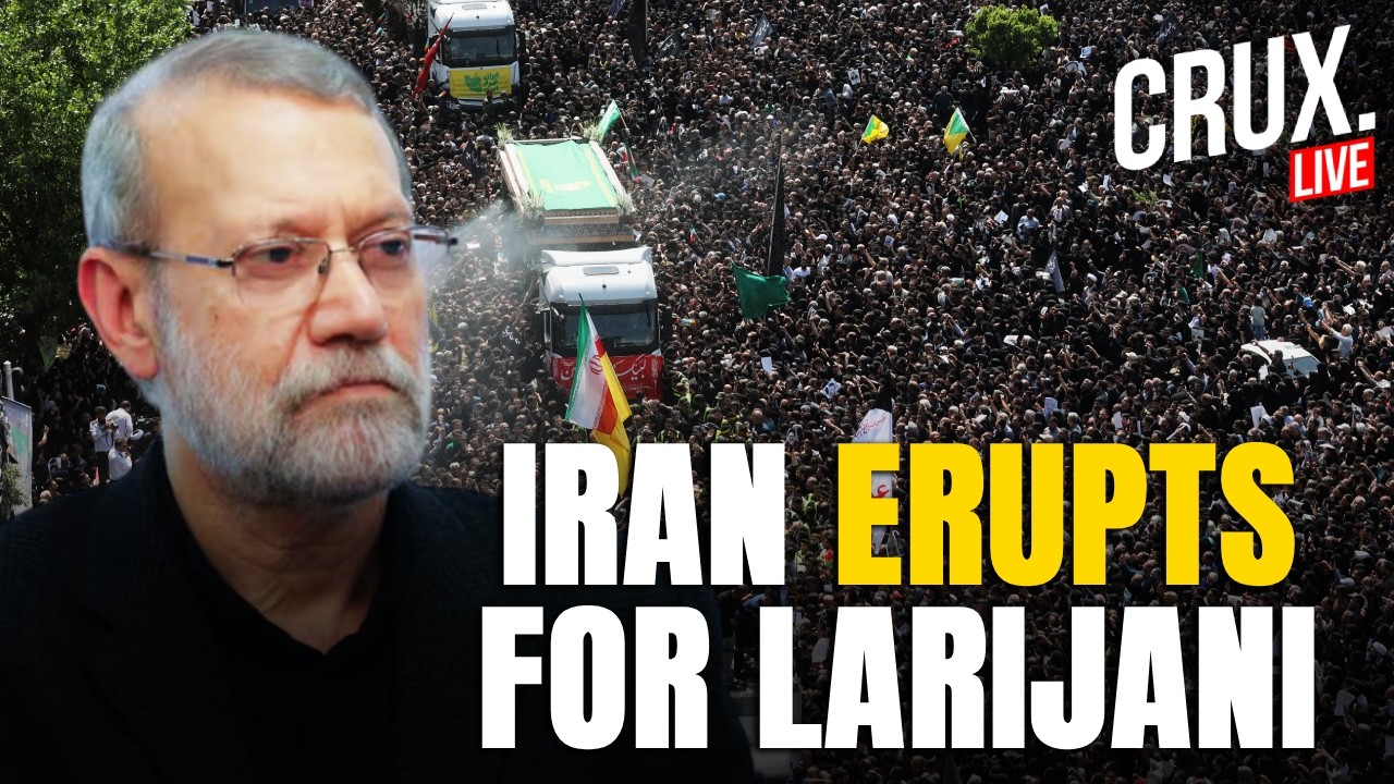LIVE | Thousands Flood Tehran Square, Larijani Funeral Turns Into Show Of Defiance Vs US-Israel