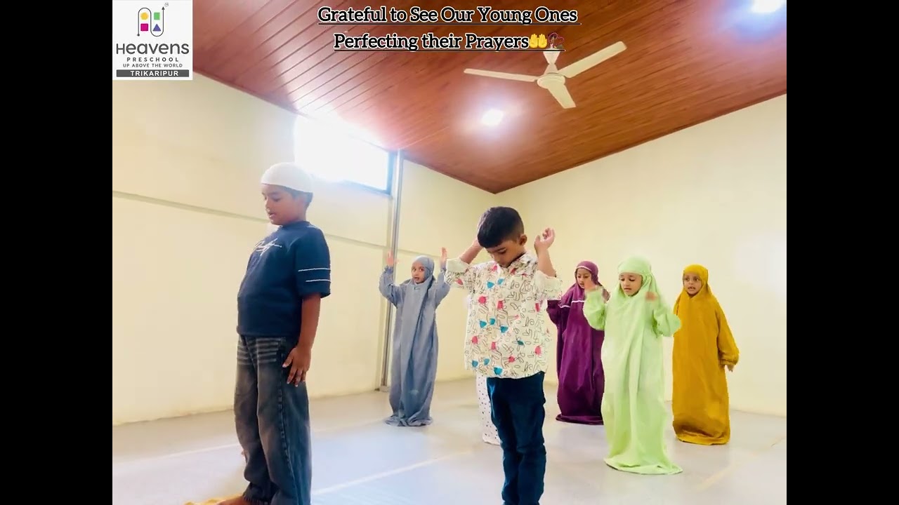 Alhamdulillah🥰 our little hearts are learning to stand in prayer with sincerity,discipline,and love.