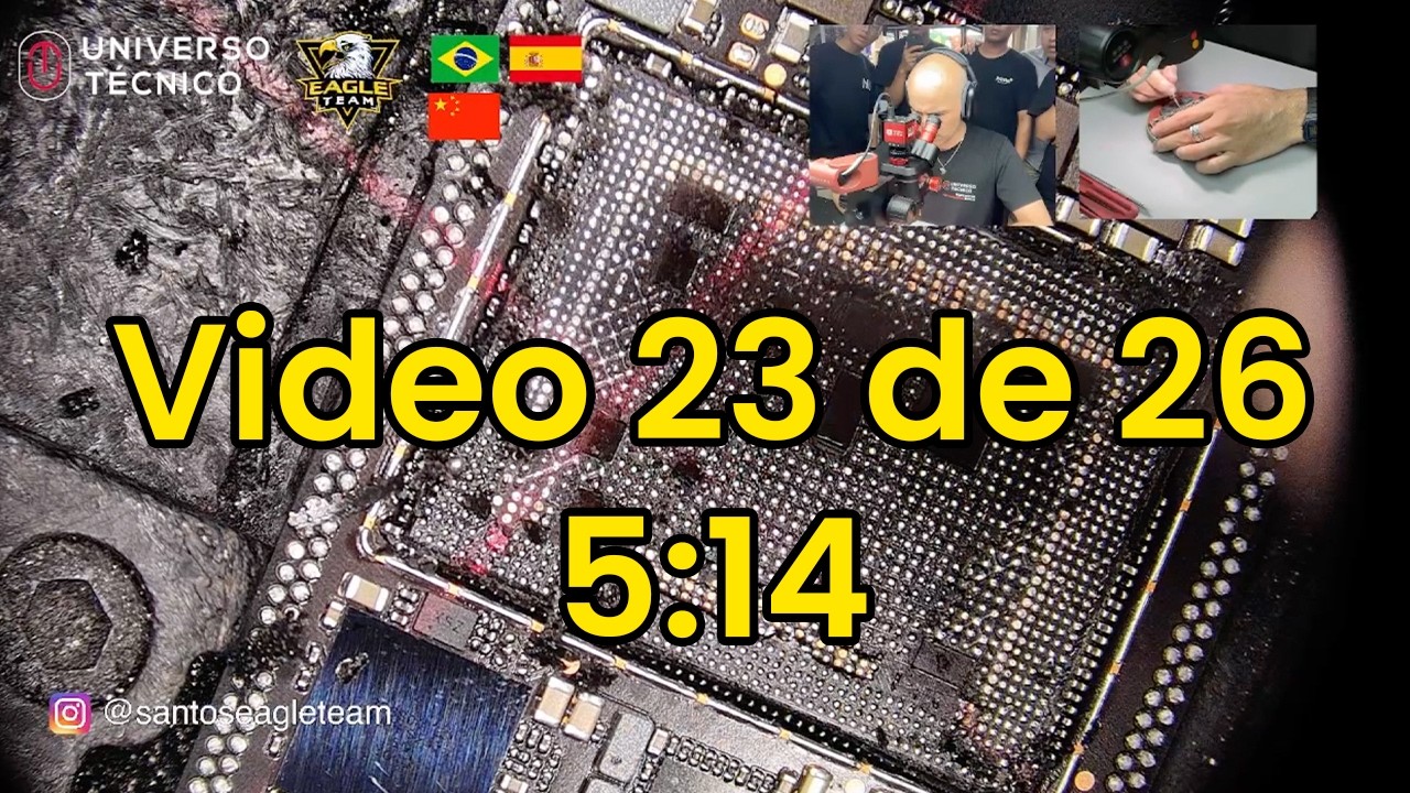 Como refazer o reball da CPU do iPhone corretamente Video 23 de 26