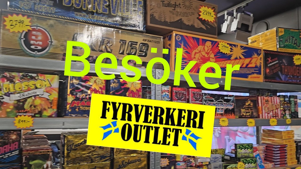 Besöker Fyrverkeri Outlet i Linköping