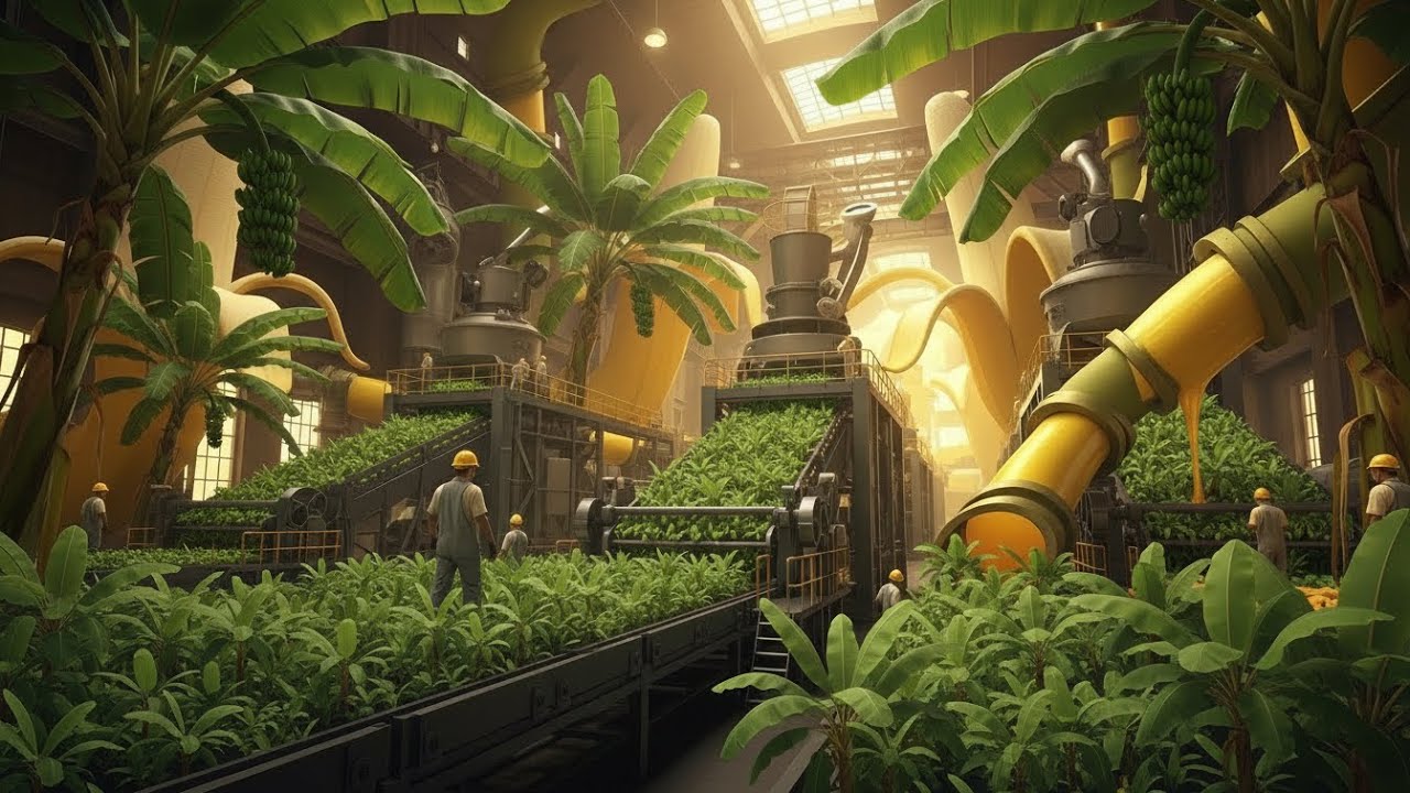 Inside the 200,000 LB Banana Plant - 