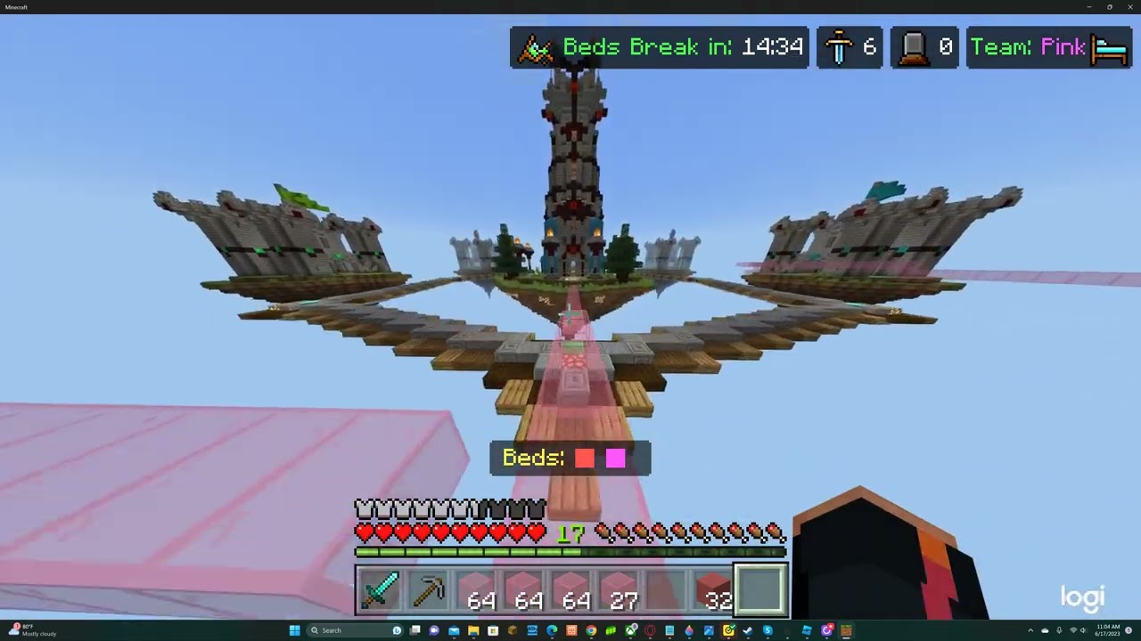 Minecraft lifeboat bedwars Pro gameplay Part 1