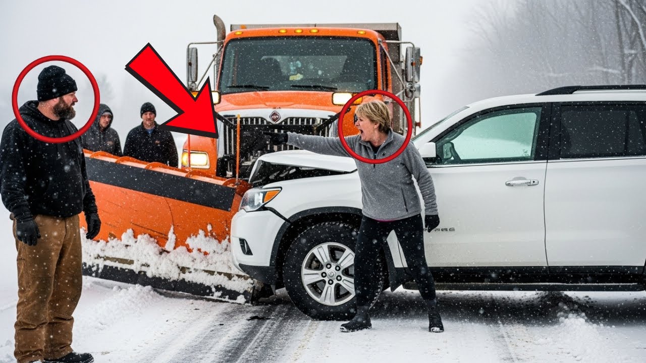 HOA Karen Slammed Into My Plow Truck In The Snow, Then Demanded I Pay Her Insurance Deductible