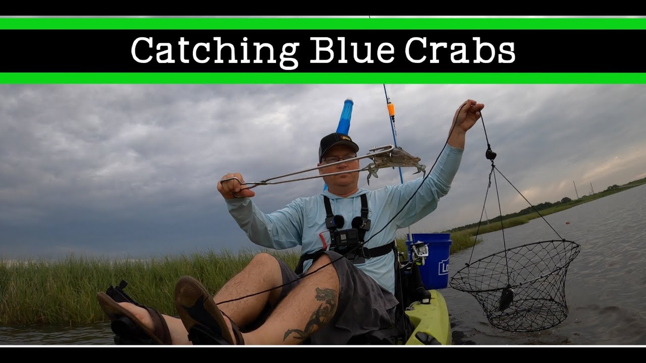 Catching Blue Crabs in a kayak with nets | Louisiana