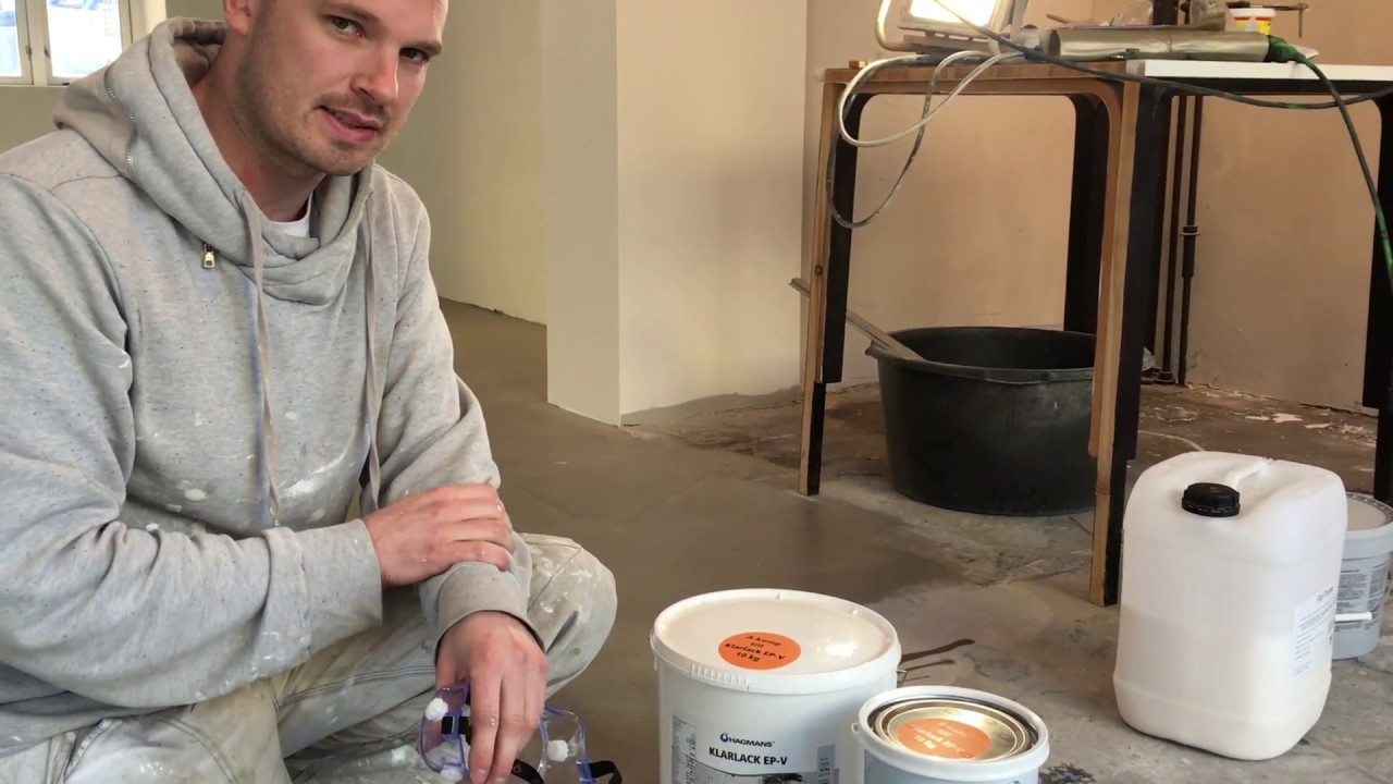 Klarlak epoxy på betongulv - Lav dit eget New Yorker Gulv!