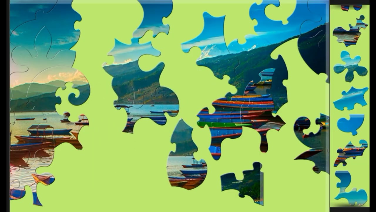 Phewa Lake Nepal❤️😊 jigsaw puzzle🧩🧩 || @funpuzzle1122 