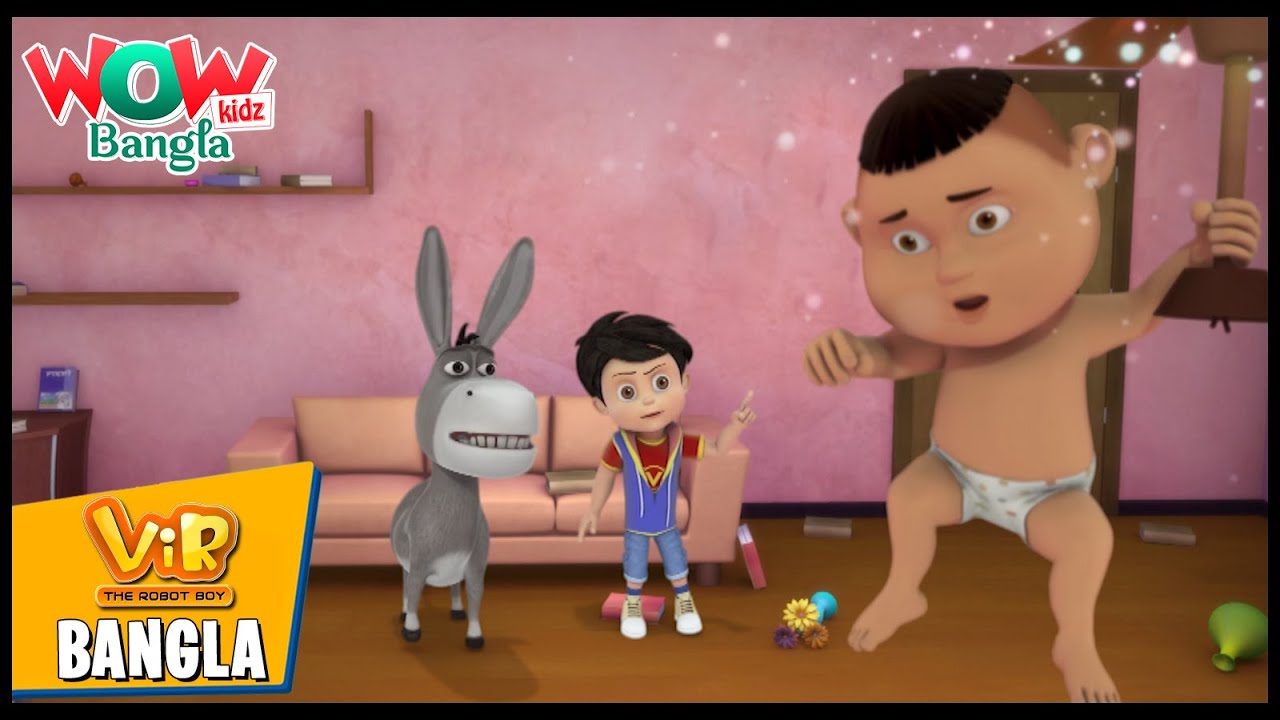 Vir: The Robot Boy In Bengali | Baby Gintu Part- 1 | Bangla Cartoons | Wow Kidz Bangla