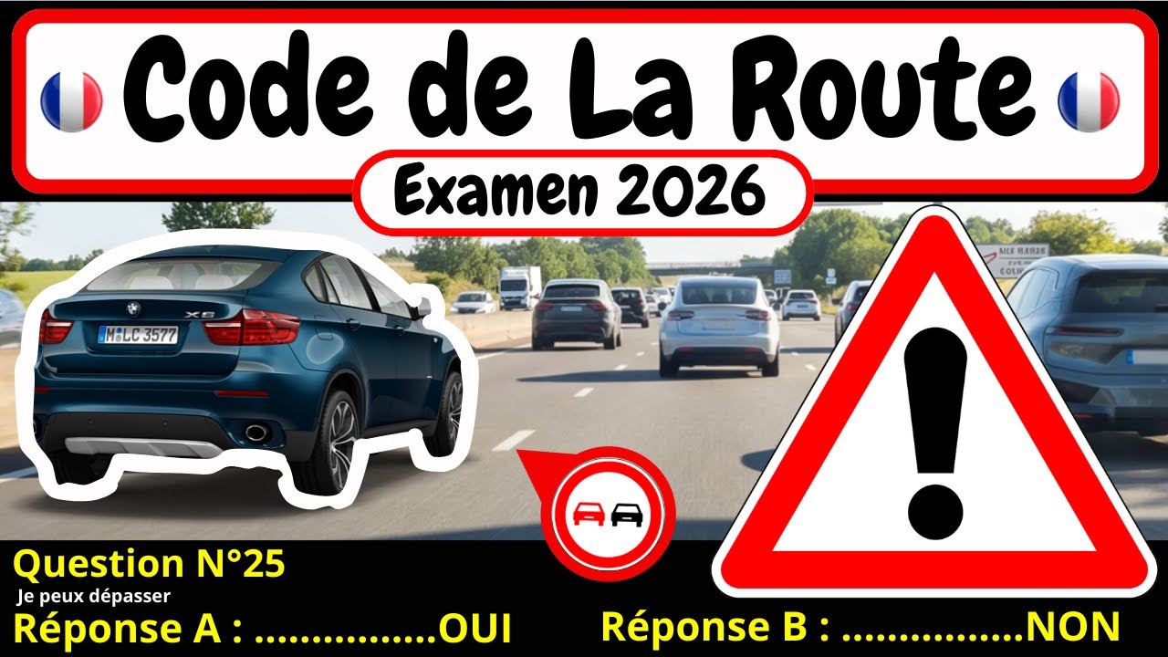 ✅ TEST GRATUIT DU CODE DE LA ROUTE 2026 🚗 #152