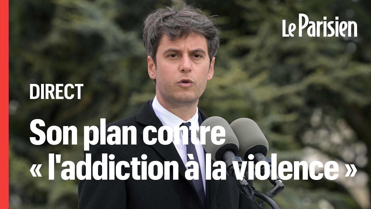 🔴 EN DIRECT - Les annonces d'Attal contre « l'addiction à la violence » des adolescents